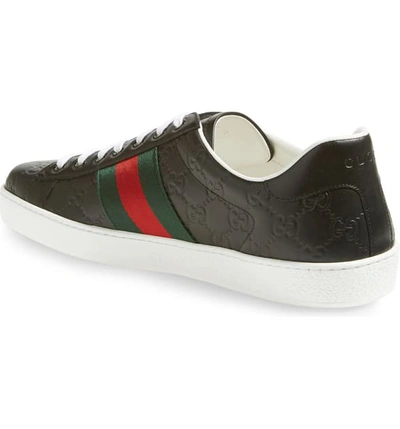 Shop Gucci New Acesneaker In Nero Leather