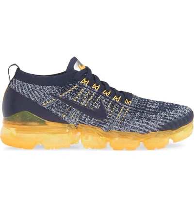 Shop Nike Air Vapormax Flyknit Sneaker In College Navy/ Wolf Grey