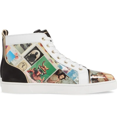 Shop Christian Louboutin Louis Orlato High Top Sneaker In Version Multi