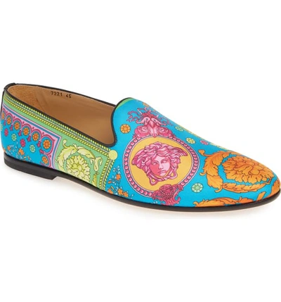 Shop Versace Venetian Loafer In Multicolor