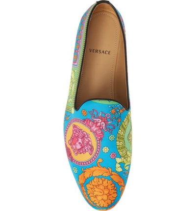 Shop Versace Venetian Loafer In Multicolor