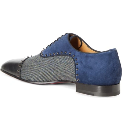 Shop Christian Louboutin Eton Spiked Oxford In Version Bavarois