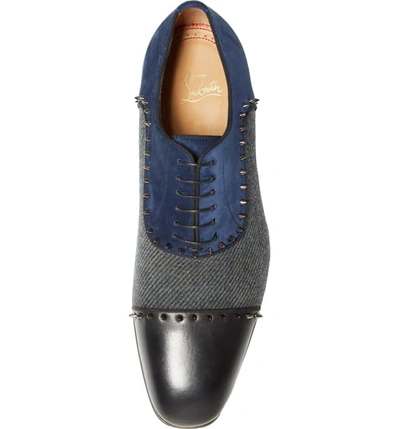 Shop Christian Louboutin Eton Spiked Oxford In Version Bavarois