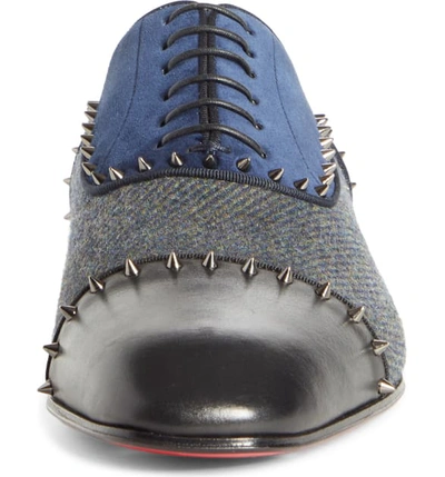 Shop Christian Louboutin Eton Spiked Oxford In Version Bavarois