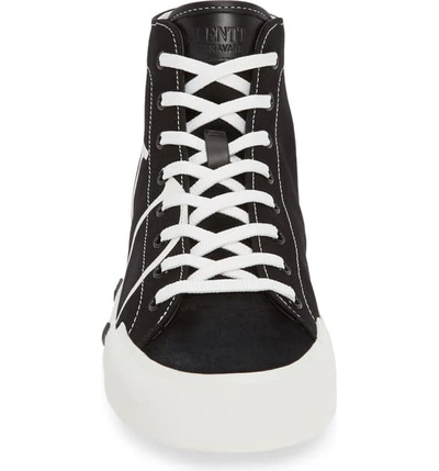 Shop Valentino Go Logo Sneaker In Black/ White