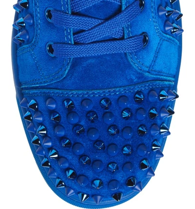 Shop Christian Louboutin Louis Spikes High Top Sneaker In Cycle/cycle Mix