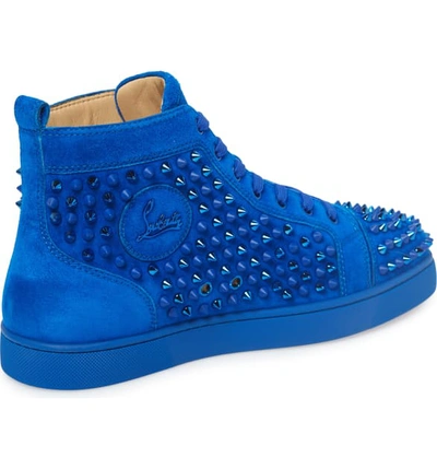 Shop Christian Louboutin Louis Spikes High Top Sneaker In Cycle/cycle Mix