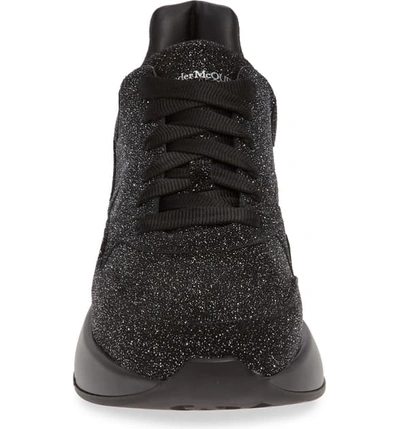 Shop Alexander Mcqueen Oversize Runner Sneaker In Black/ Beige