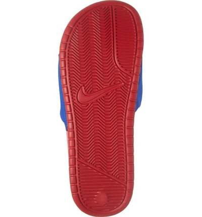 Shop Nike Benassi Just Do It Fanny Pack Sport Slide In Bright Crimson