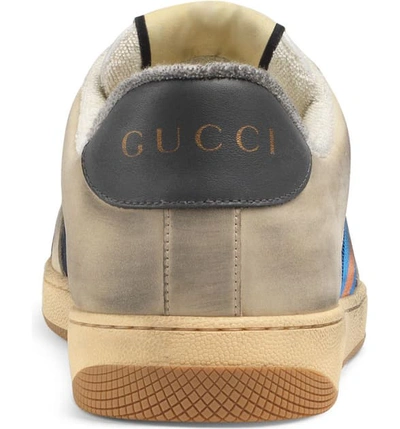 Shop Gucci Screener Low Top Sneaker In Multi Blue
