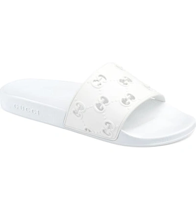 Shop Gucci Slide Sandal In Great White