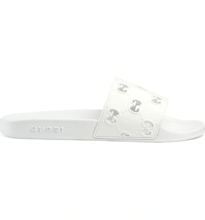 Shop Gucci Slide Sandal In Great White