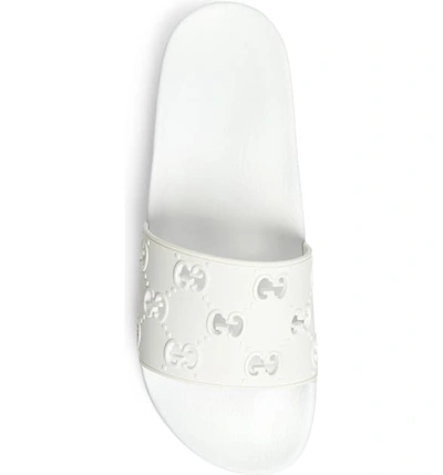 Shop Gucci Slide Sandal In Great White
