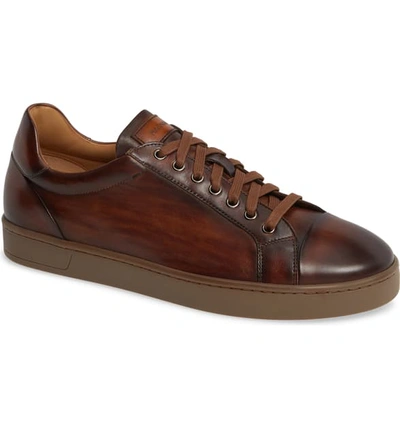 Shop Magnanni Caitin Sneaker In Tabaco Leather