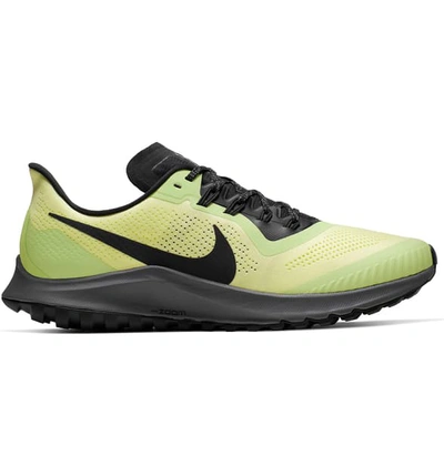 Shop Nike Air Zoom Pegasus 36 Trail Running Shoe In Luminous Green/ Burgundy
