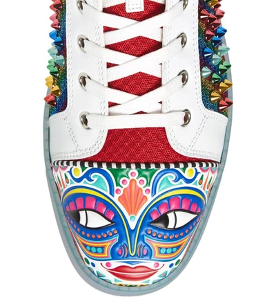 Shop Christian Louboutin Tribalouis High Top Sneaker In Version Multi