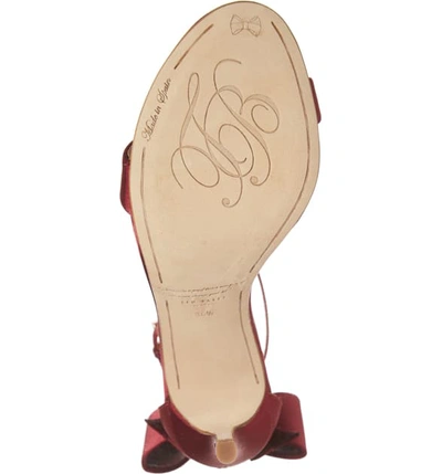 Shop Ted Baker Bowtifl Sandal In Berry Satin