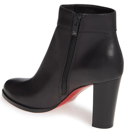 Shop Christian Louboutin Janis Button Bootie In Black