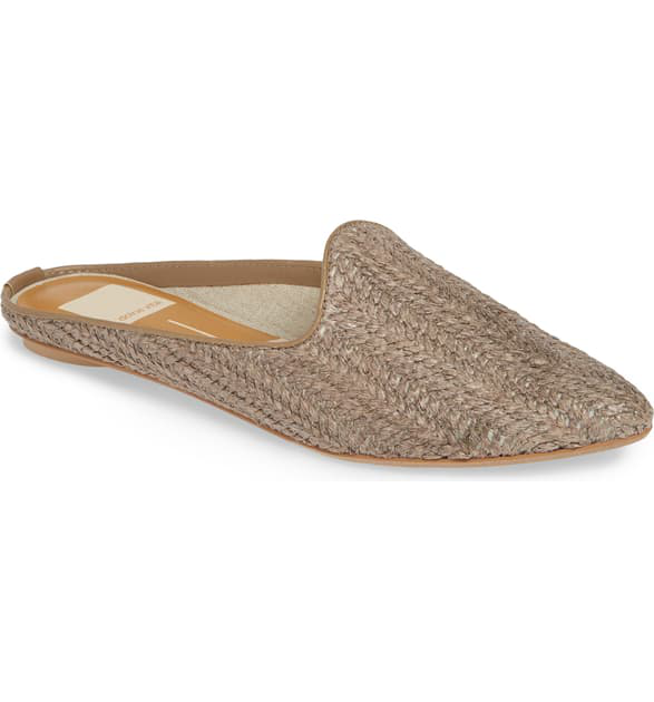 dolce vita grant raffia mules