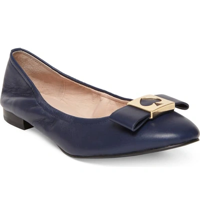 Shop Kate Spade Maline Ballet Flat In Navy