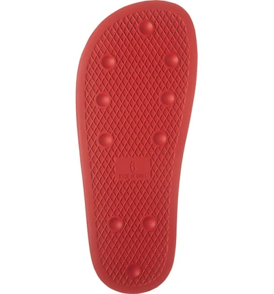 Shop Adidas Originals 'adilette' Slide Sandal In Active Red/ White/ Core Black