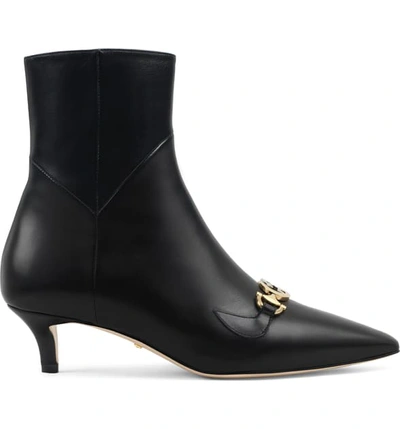 Shop Gucci Zumi Bootie In Black