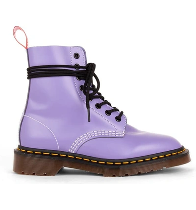 Shop Dr. Martens X Undercover Limited Edition 1460 8-eye Boot In Lavender Leather