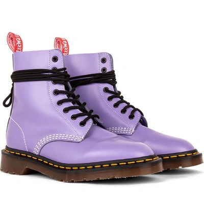 Shop Dr. Martens X Undercover Limited Edition 1460 8-eye Boot In Lavender Leather