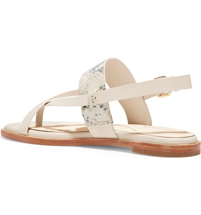 Shop Cole Haan Anica Sandal In Ivory Roccia Print Leather