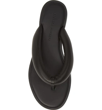 Shop Rebecca Minkoff Senet Flip Flop In Black Faux Leather