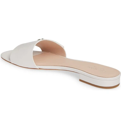Shop Kate Spade Ferry Slide Sandal In Optic White