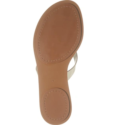 Shop Tory Burch Manon Flip Flop In Spark Gold