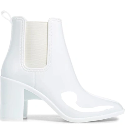 Shop Jeffrey Campbell Hurricane Waterproof Boot In White Shiny