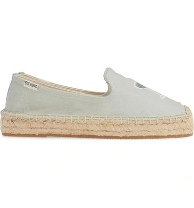 Shop Soludos Agave Embroidered Espadrille In Chambray