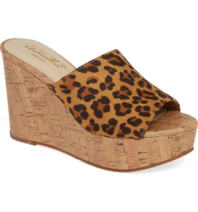 Shop Ariat Layla Wedge Slide Sandal In Leopard Suede