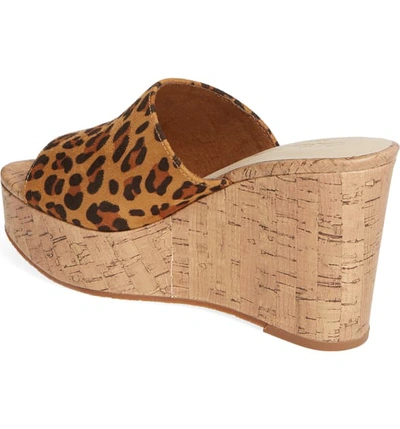 Shop Ariat Layla Wedge Slide Sandal In Leopard Suede