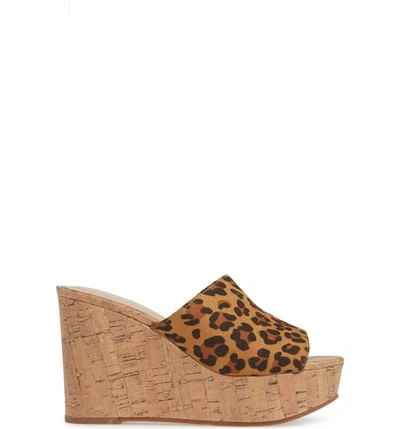 Shop Ariat Layla Wedge Slide Sandal In Leopard Suede