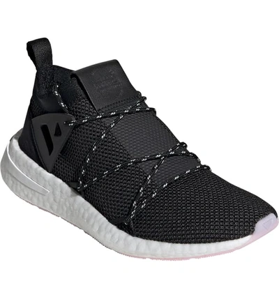 Adidas Originals Women's Arkyn Knit Lace Up Sneakers In Core Black/ Carbon/  Clear Pink | ModeSens