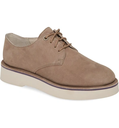 Shop Camper Tyra Derby In Grey Leather