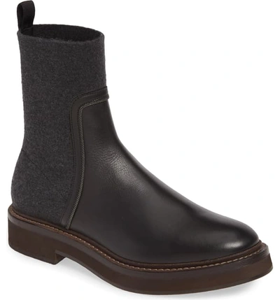 Shop Brunello Cucinelli Monili Bead Pull-on Boot In Black