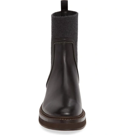 Shop Brunello Cucinelli Monili Bead Pull-on Boot In Black