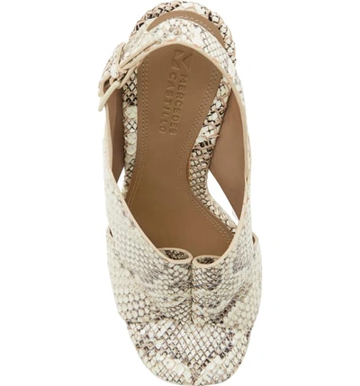 Shop Mercedes Castillo Hae Slingback Sandal In Natural