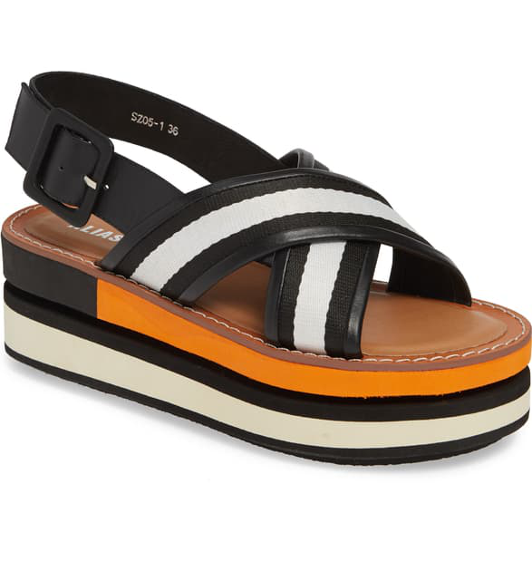 mia platform sandals black