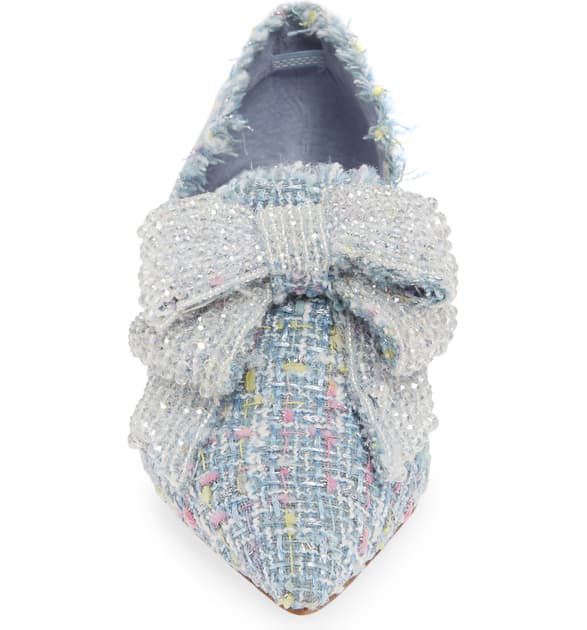 valenti embellished bow loafer