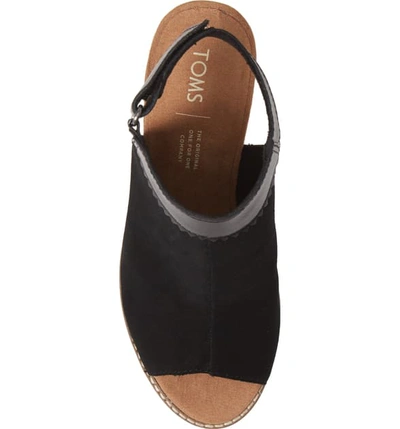 Shop Toms Grenada Sandal In Black Suede
