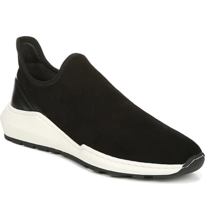 Shop Vince Marlon Slip-on Sneaker In Black Suede