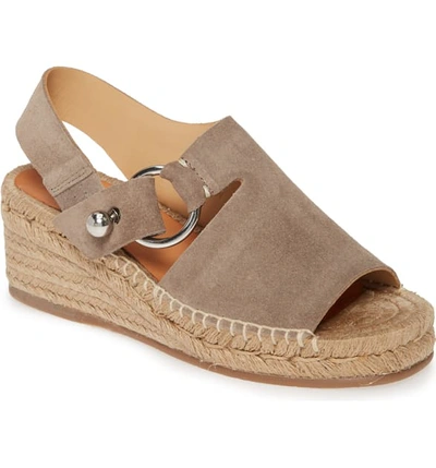 Shop Rag & Bone Arc Espadrille Wedge Sandal In Warm Grey