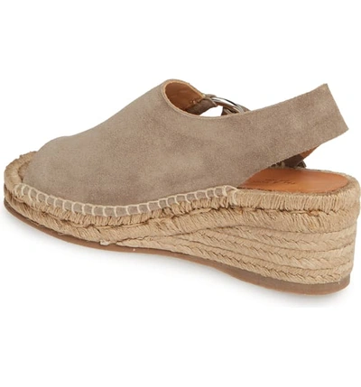 Shop Rag & Bone Arc Espadrille Wedge Sandal In Warm Grey