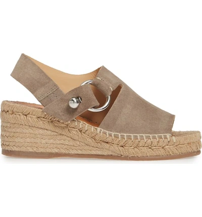 Shop Rag & Bone Arc Espadrille Wedge Sandal In Warm Grey