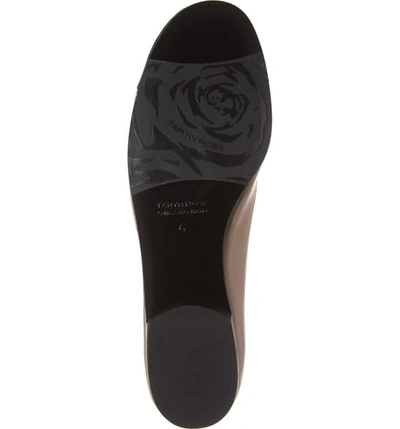 Shop Taryn Rose Collection Adrianna Cap Toe Skimmer Flat In Tiramisu Leather